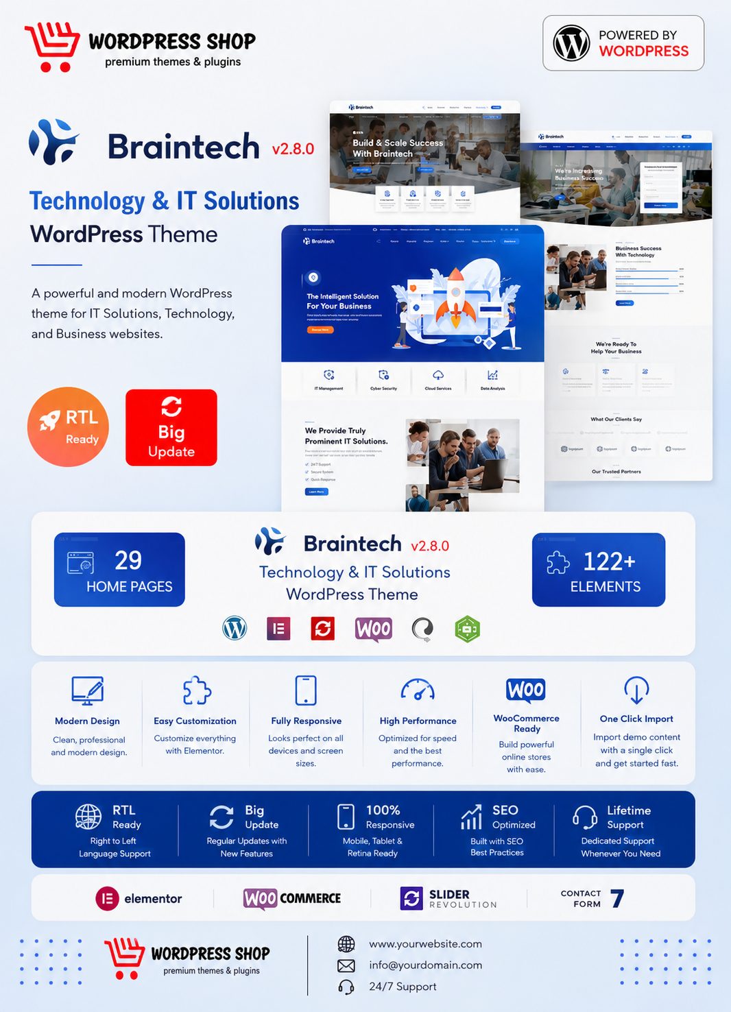 Braintech - Technology & IT Solutions WordPress Theme