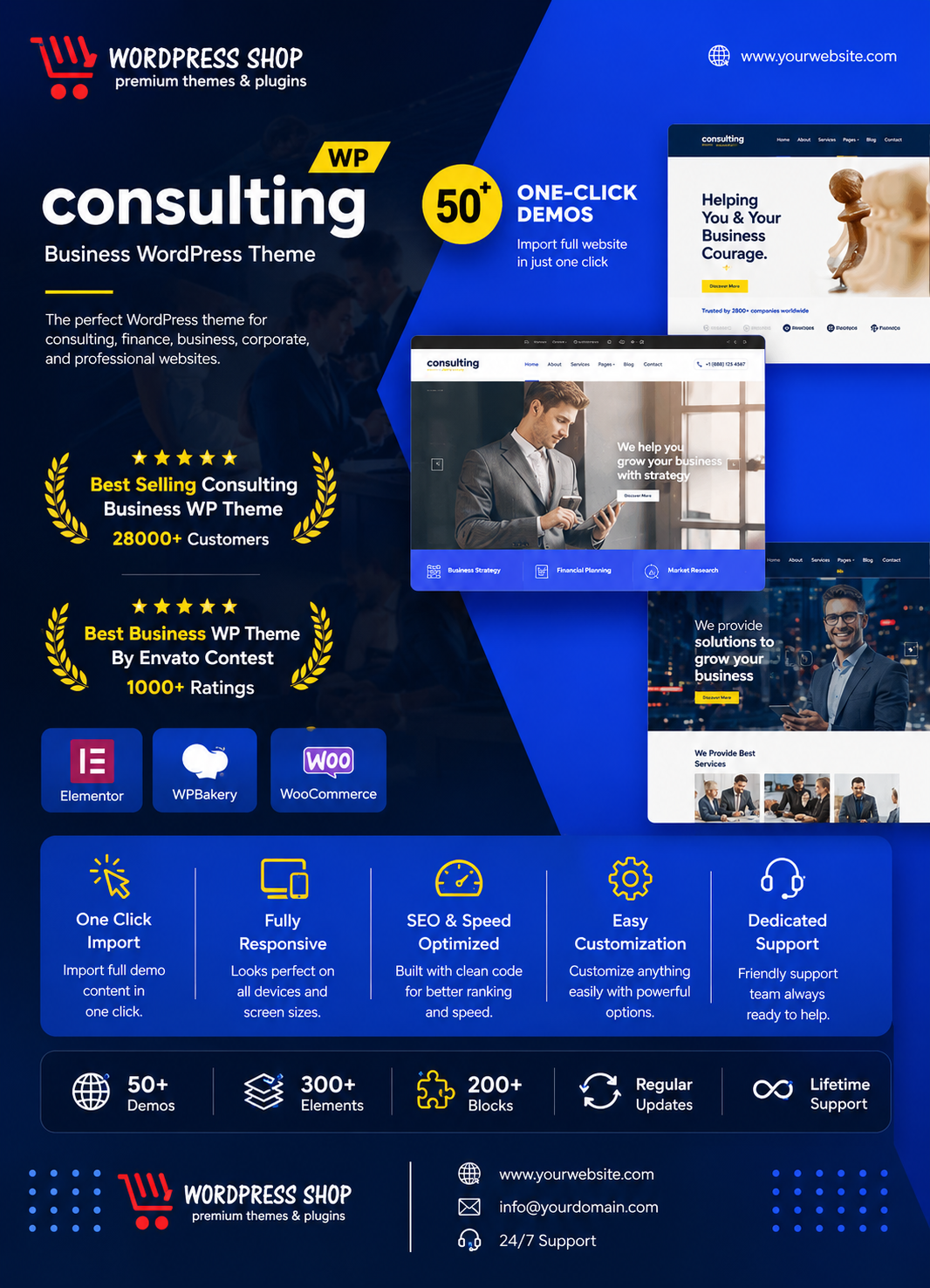 Consulting - Business, Finance WordPress Theme