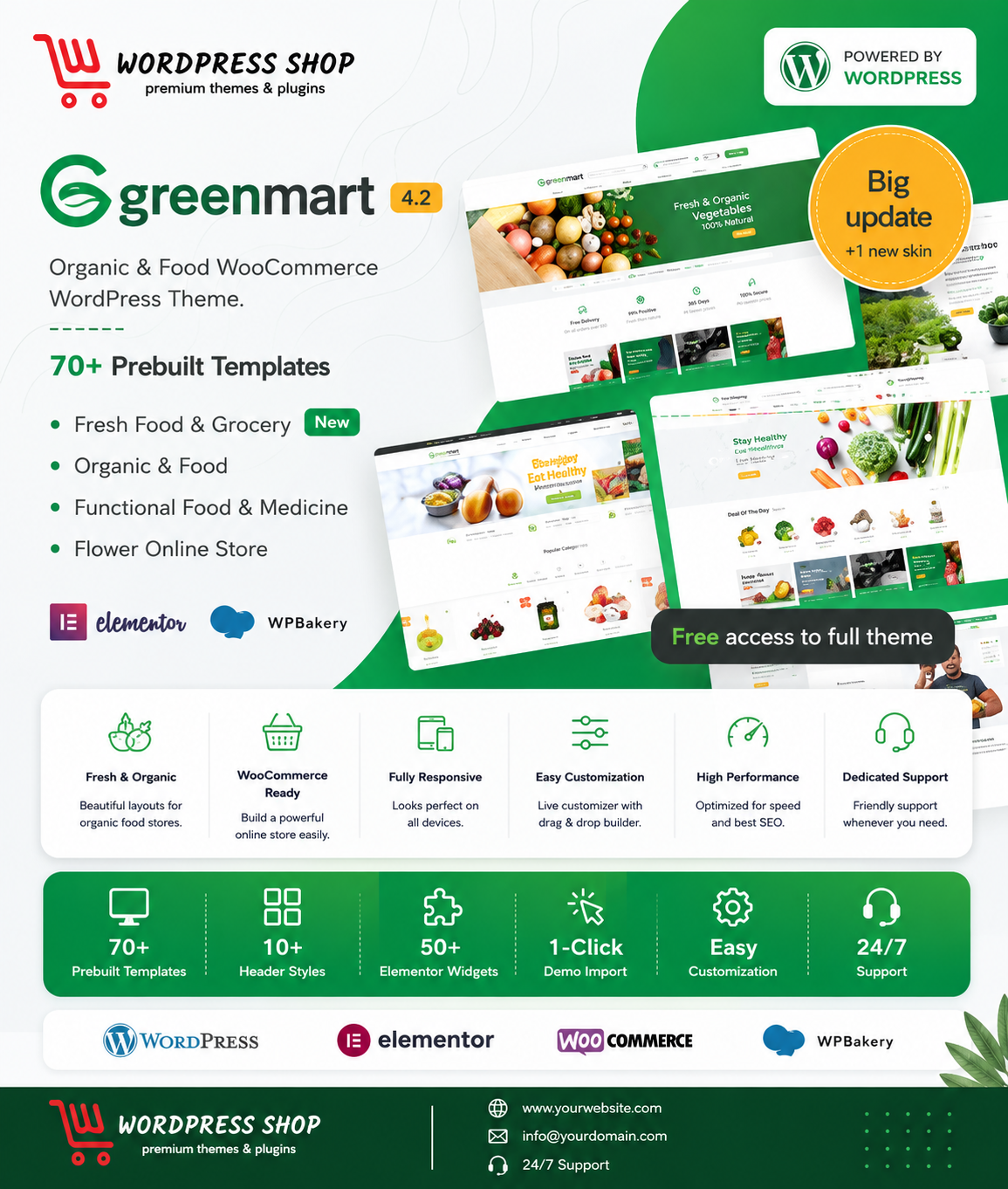 GreenMart – Organic & Food WooCommerce WordPress Theme