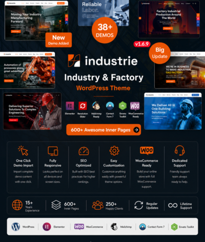 Industrie - Factory & Industry WordPress Theme
