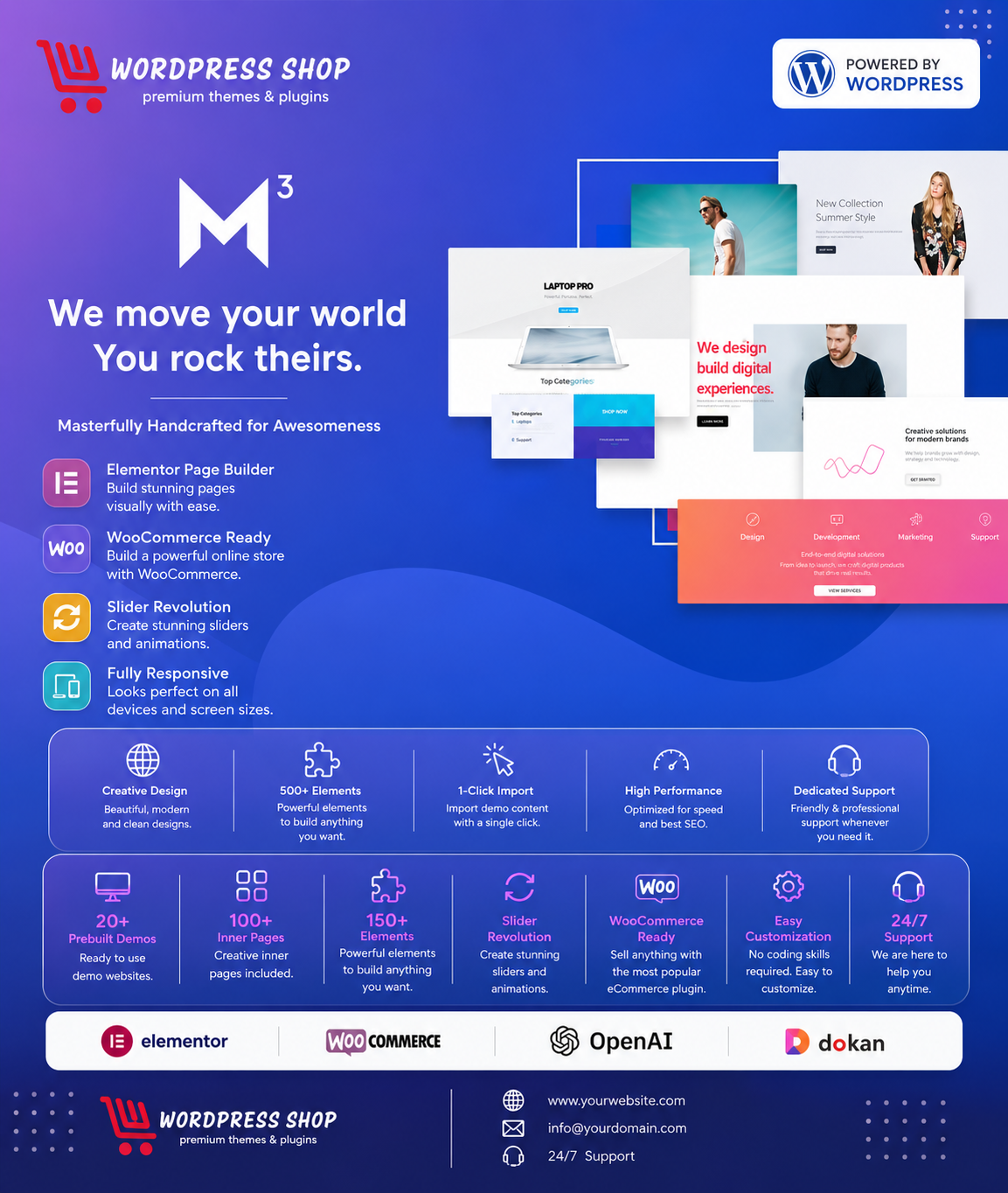Movedo - Responsive Multi-Purpose WordPress Them