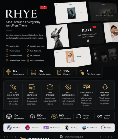Rhye – AJAX Portfolio WordPress Theme