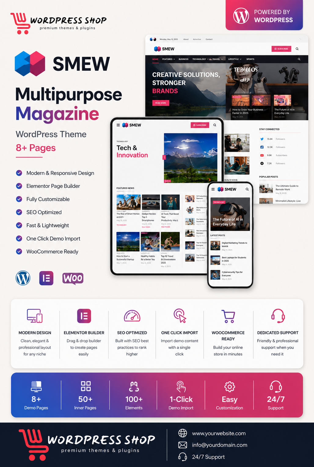 Smew - Multipurpose Magazine Wordpress Theme