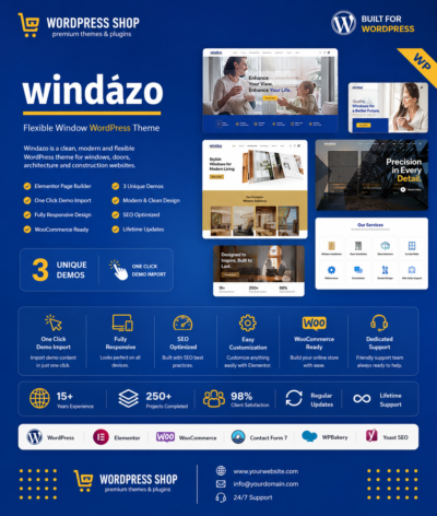 Windazo - Plastic Windows and Doors WordPress Theme