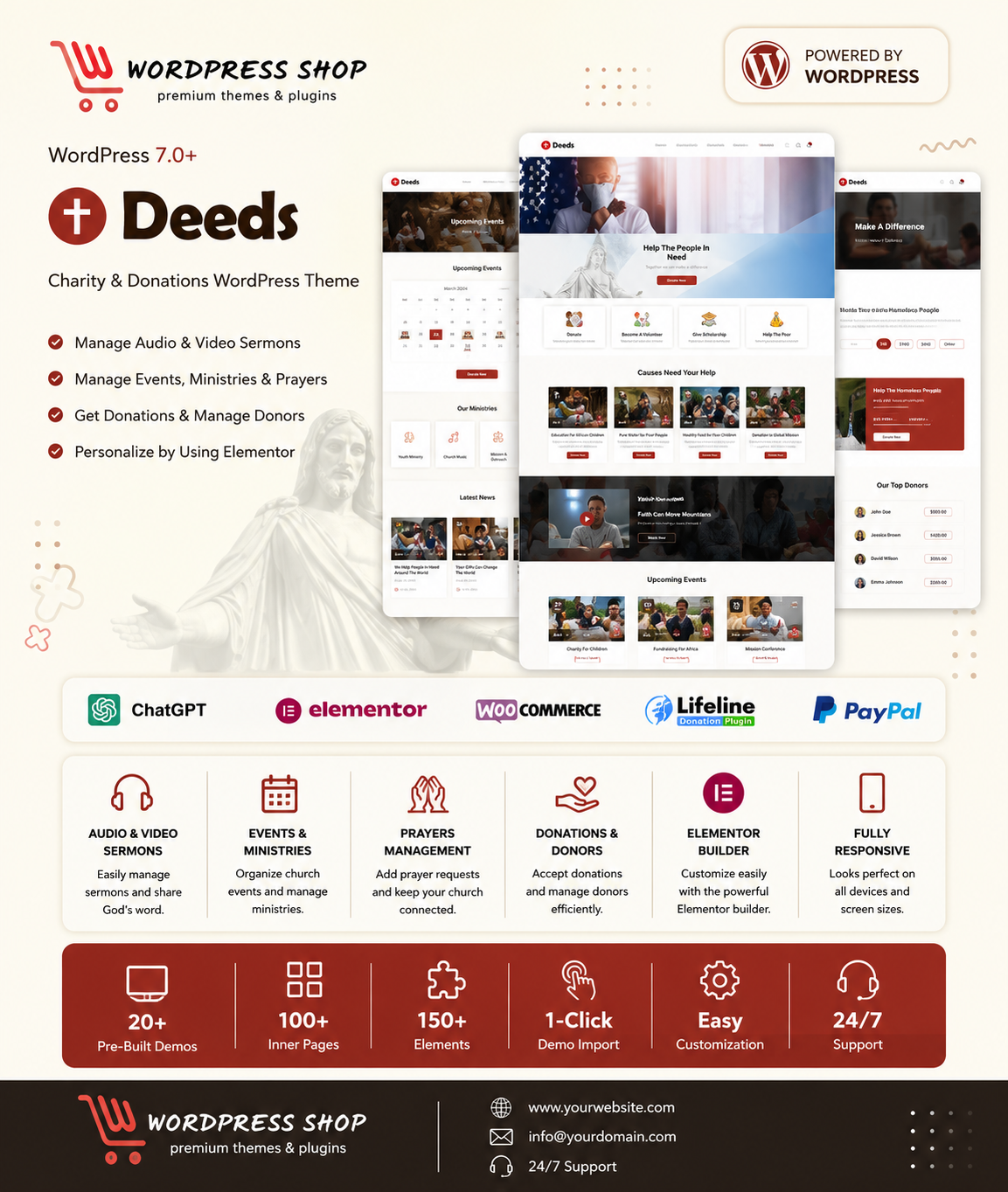 Deeds - The Best Church Donation WordPress Theme